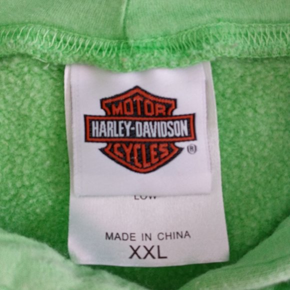 Harley Davidson South Carolina Myrtle Beach green hoodie Size XXL - Picture 7 of 11